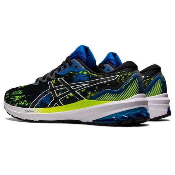 Asics GT-1000 11 Mens Running Shoes, Black/Electric Blue Size 11.5 M main image 4